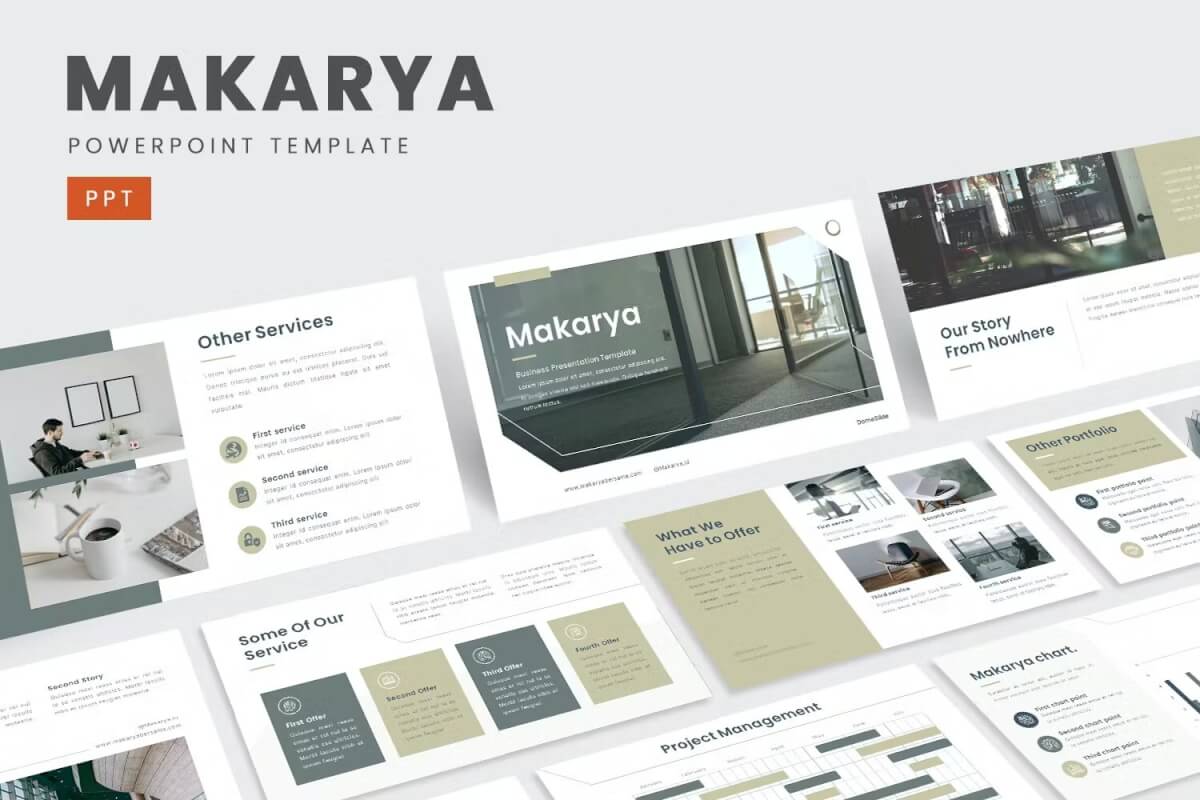 Makarya-营销业务PowerPoint模板