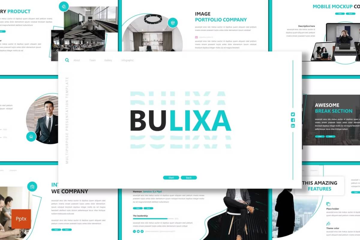 Bulixa-商业极简PowerPoint模板
