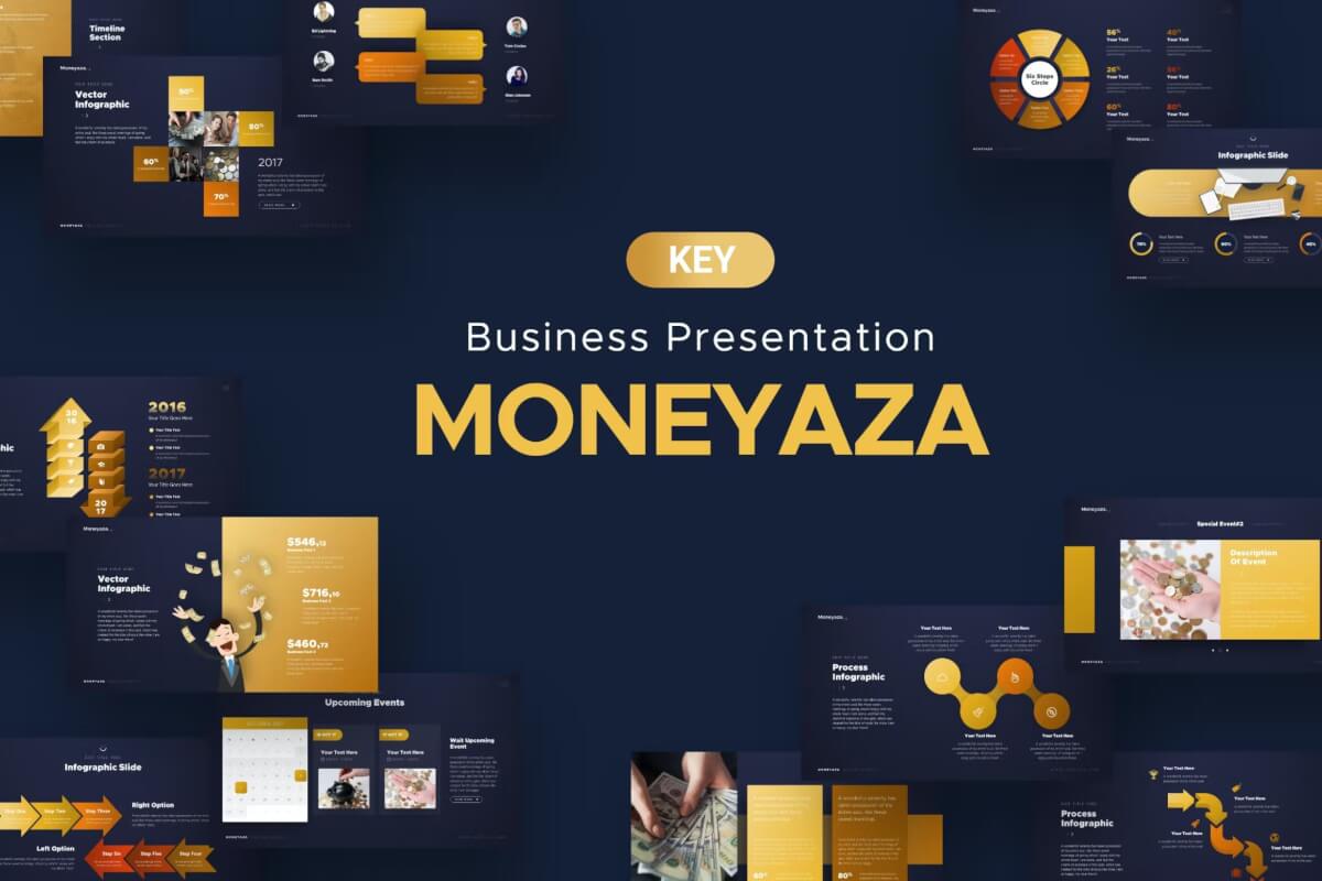 Moneyaza-业务主题演讲keynote模板