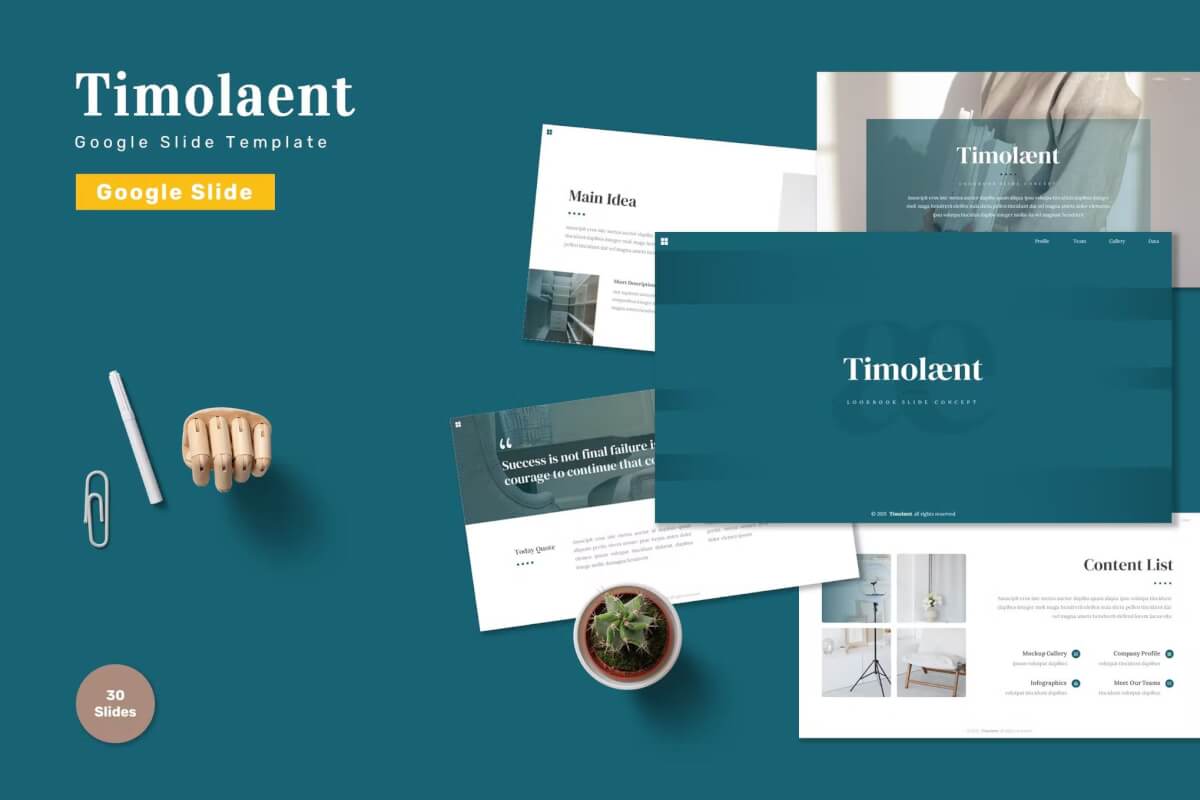 Timolaent-公司业务Google 幻灯片模板