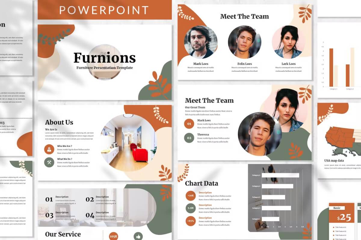  Furnions-创意的PPT模板