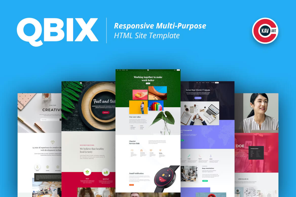Qbix-响应式多用途 HTML 模板