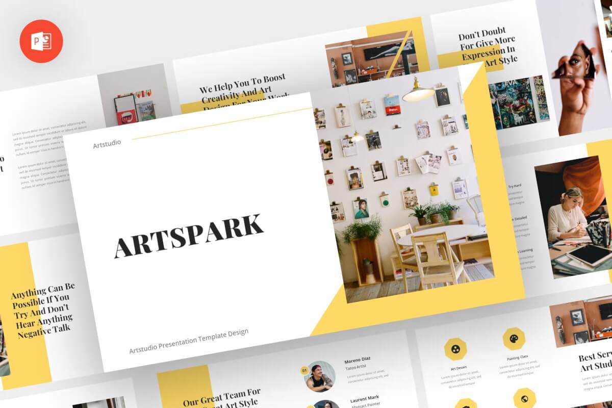 Artspark-艺术PowerPoint模板
