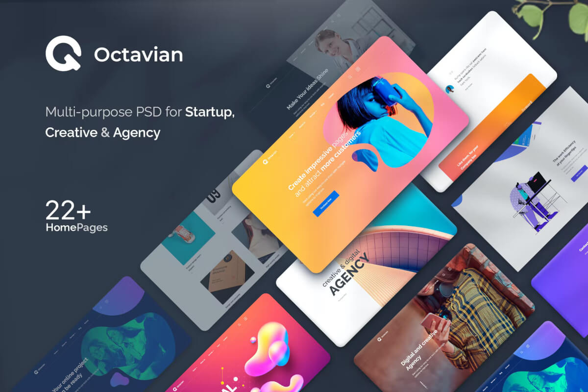 Octavian - 多用途创意HTML5 CSS3 模板