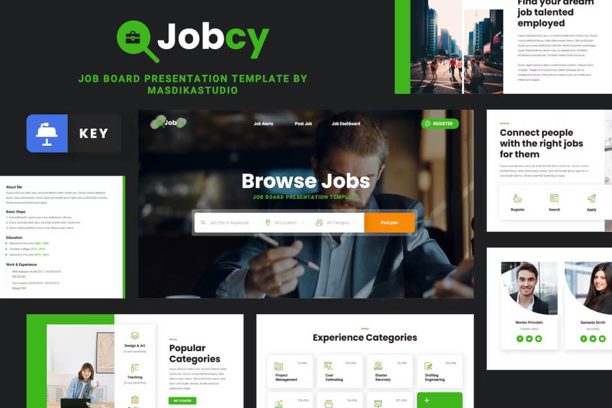Jobcy - 求职板主题演讲keynote模板