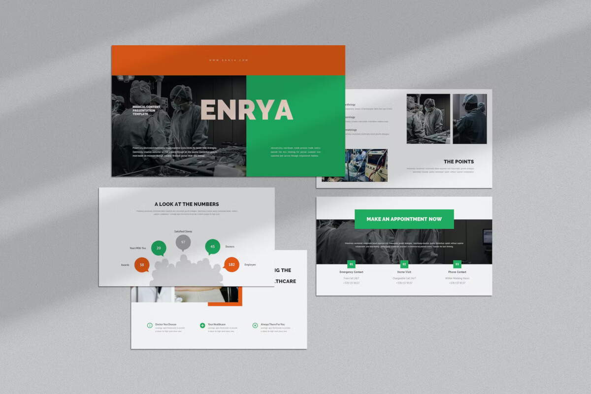 Enrya - 医学内容主题演讲 keynote模板