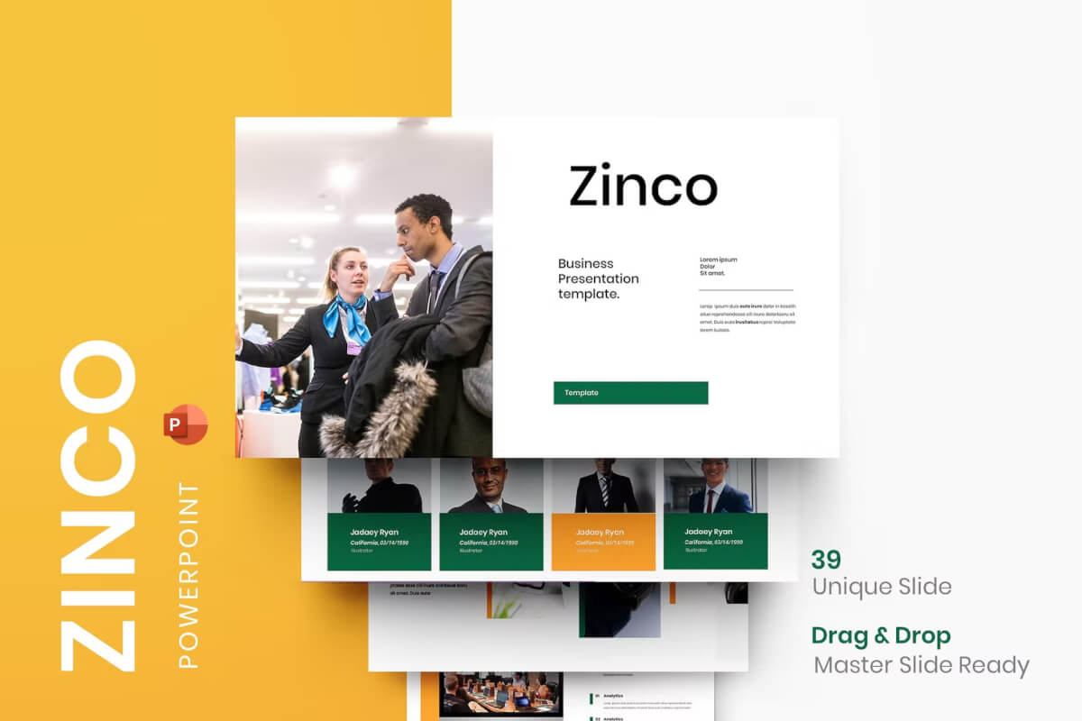 Zinco – 商业 PowerPoint模板