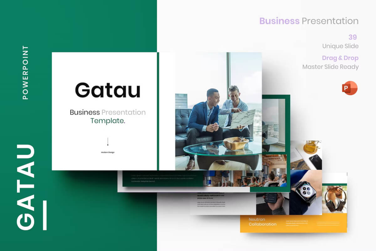 Gatau - 商业PowerPoint模板