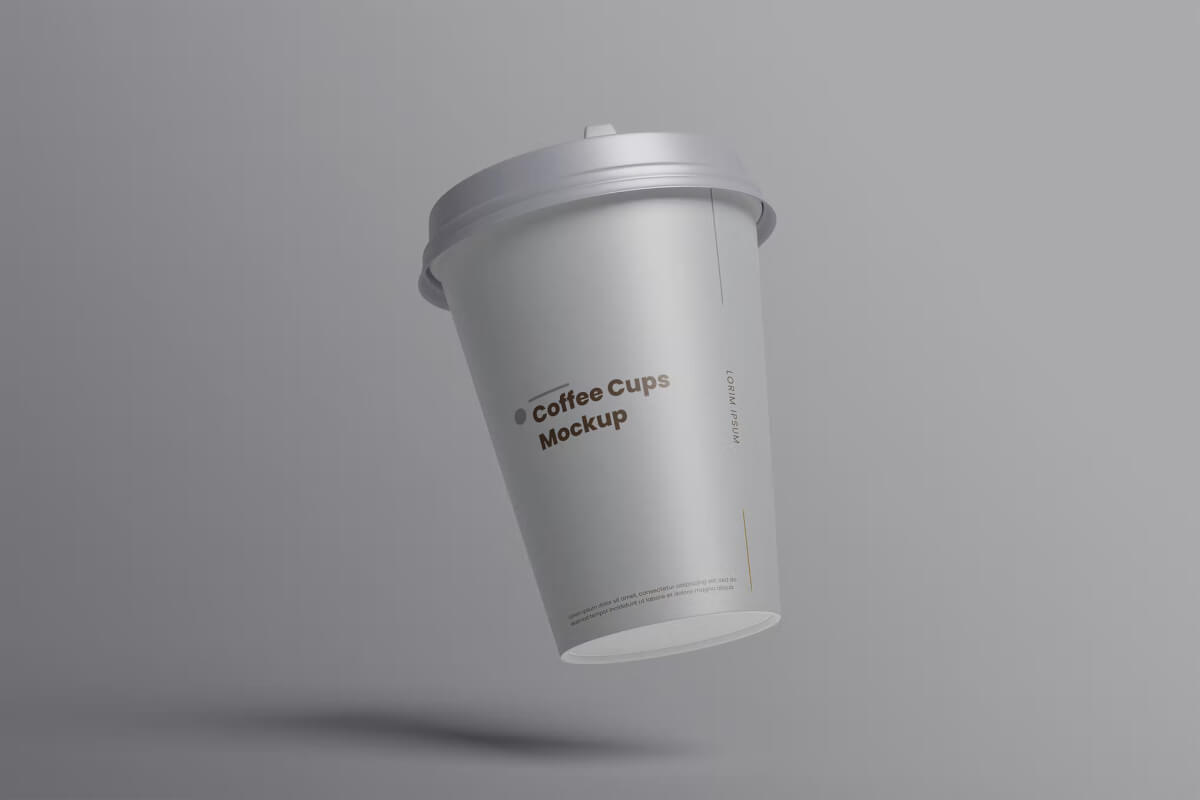 纸咖啡杯模型PS样机