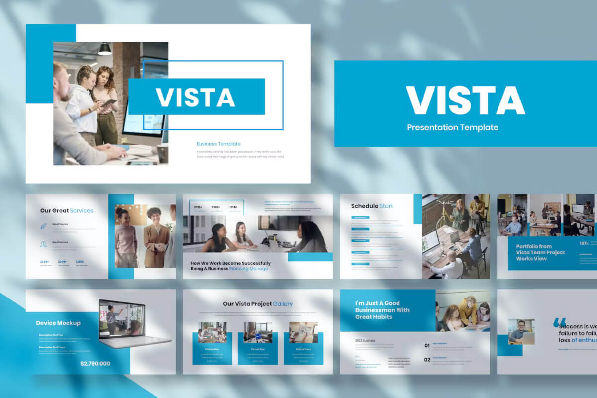 Vista - 商业演示主题演讲 Keynote模板