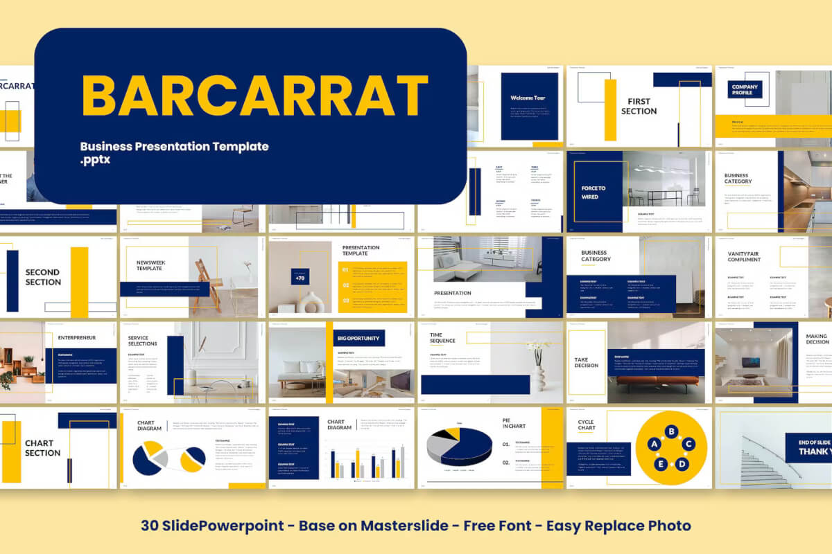 Barcarrat 业务介绍商业 PowerPoint 模板