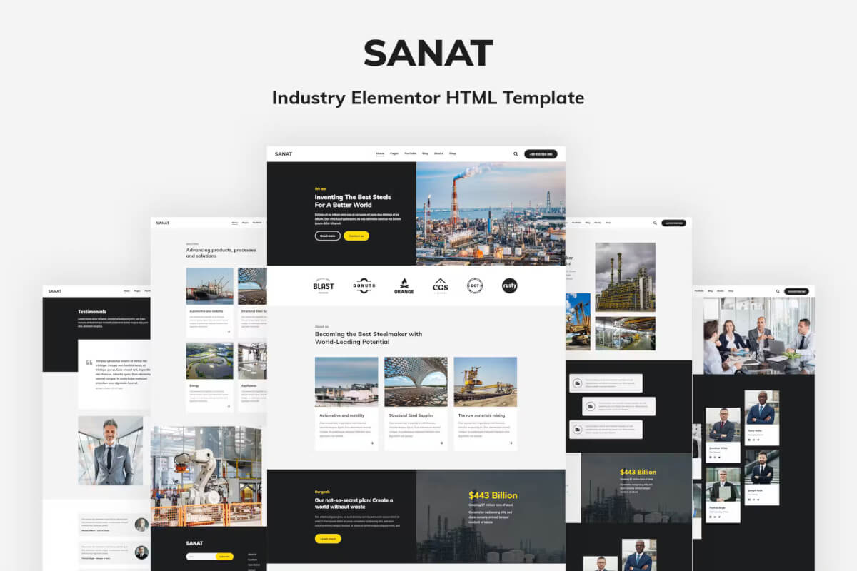 Sanat - 行业 HTML 模板