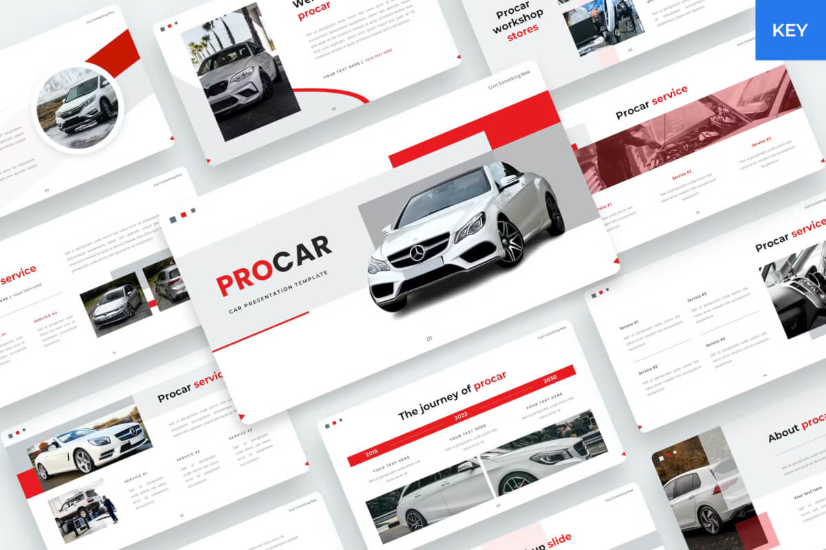 Procar - 汽车车辆品牌推广演讲 Keynote模板