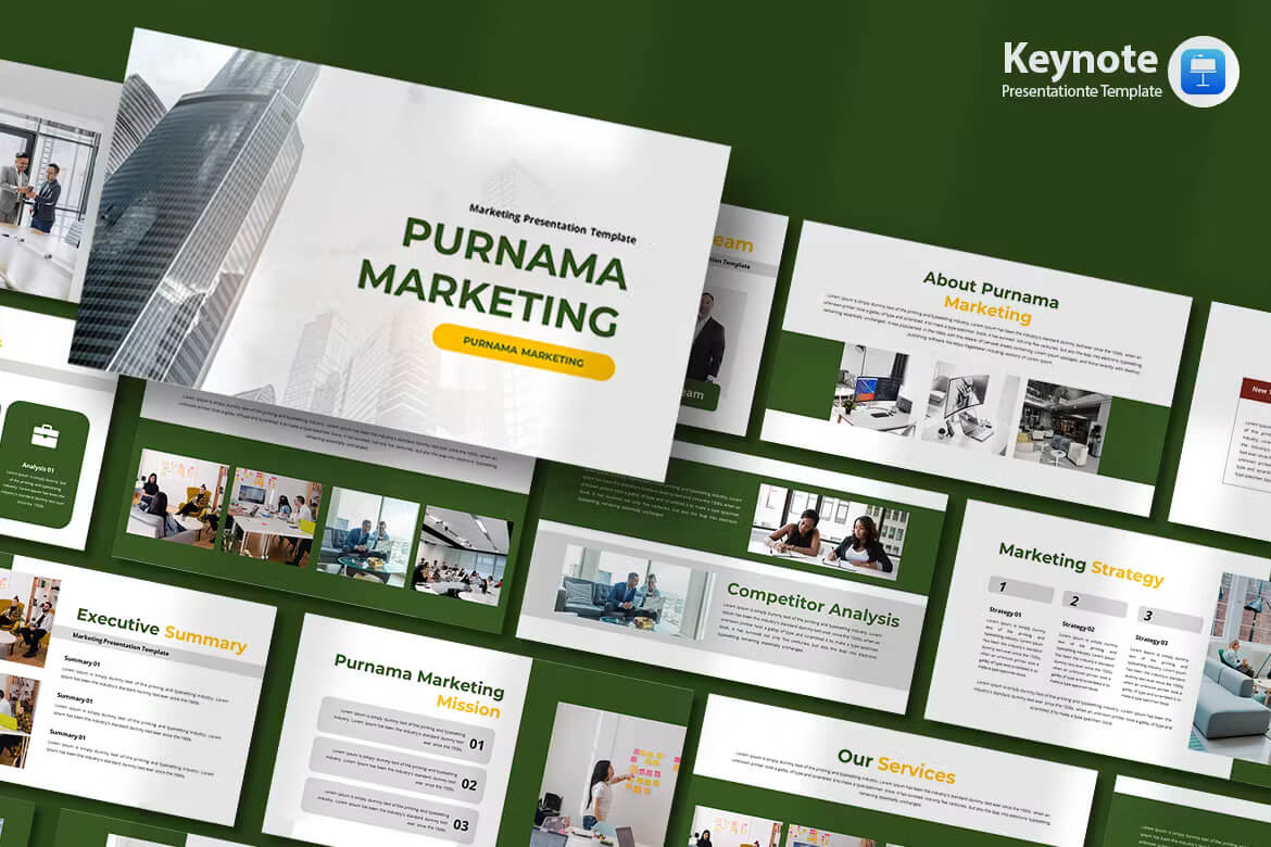 Purnama 营销 - 主题演讲 Keynote模板