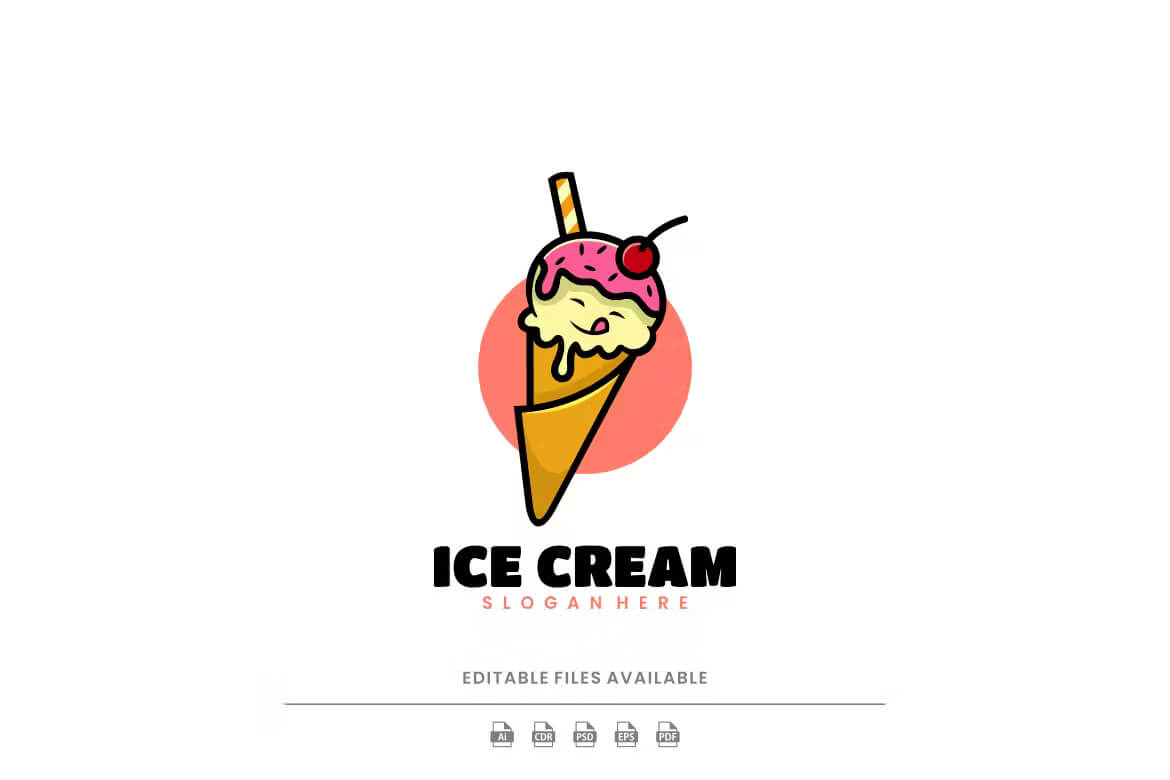 冰淇淋卡通标志