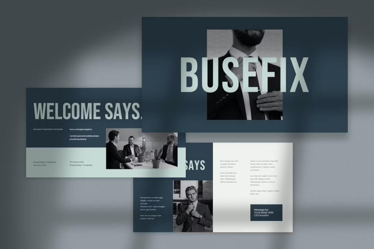 Busefix 业务演示文稿 PowerPoint 模板