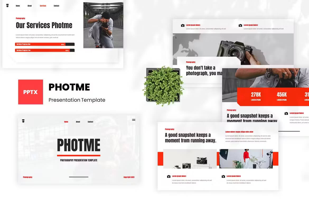 Photme - 摄影 PowerPoint演示模板