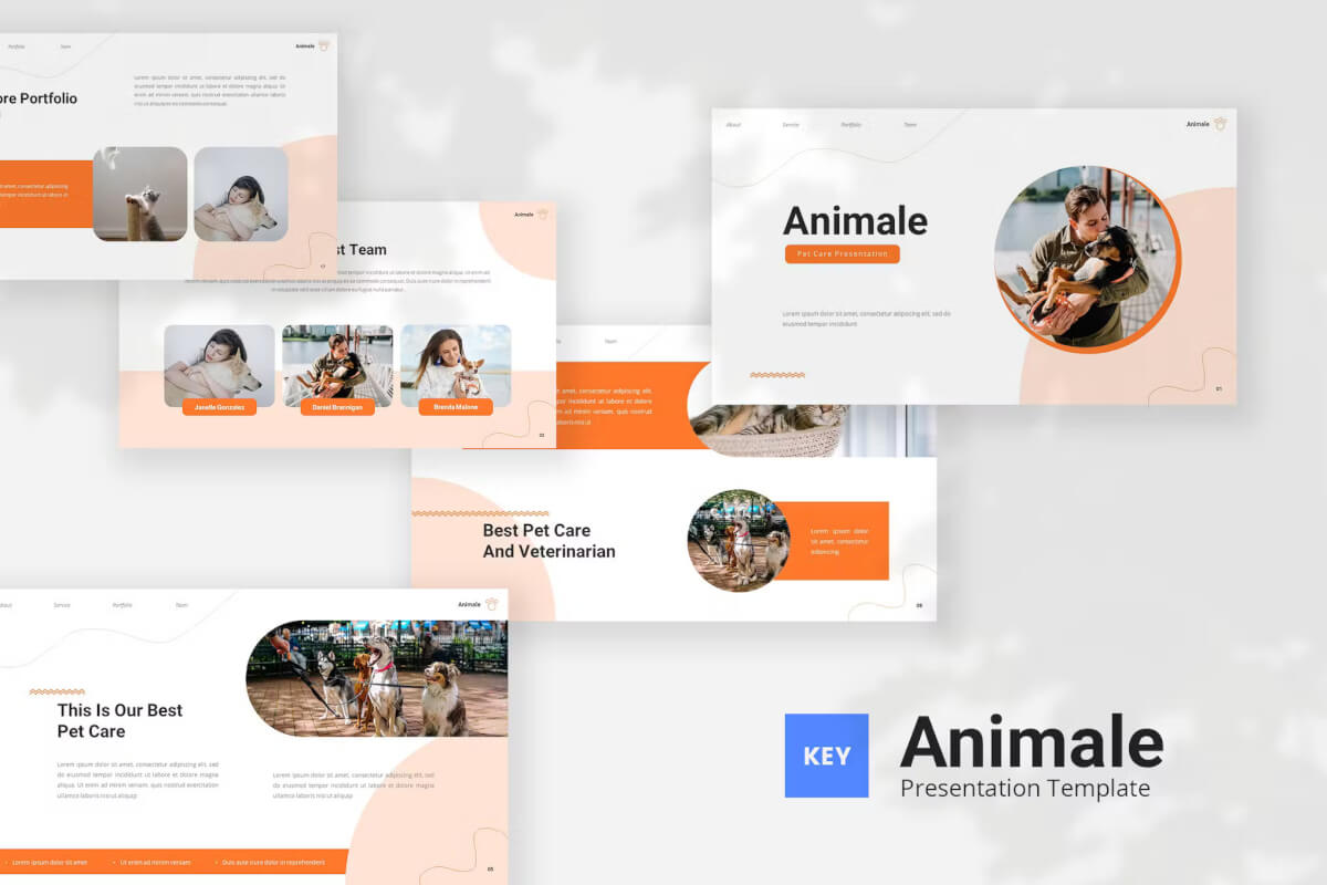 Animale - 宠物护理主题演讲模板