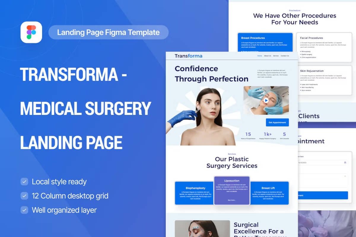 TransForma - 医疗手术登陆页面