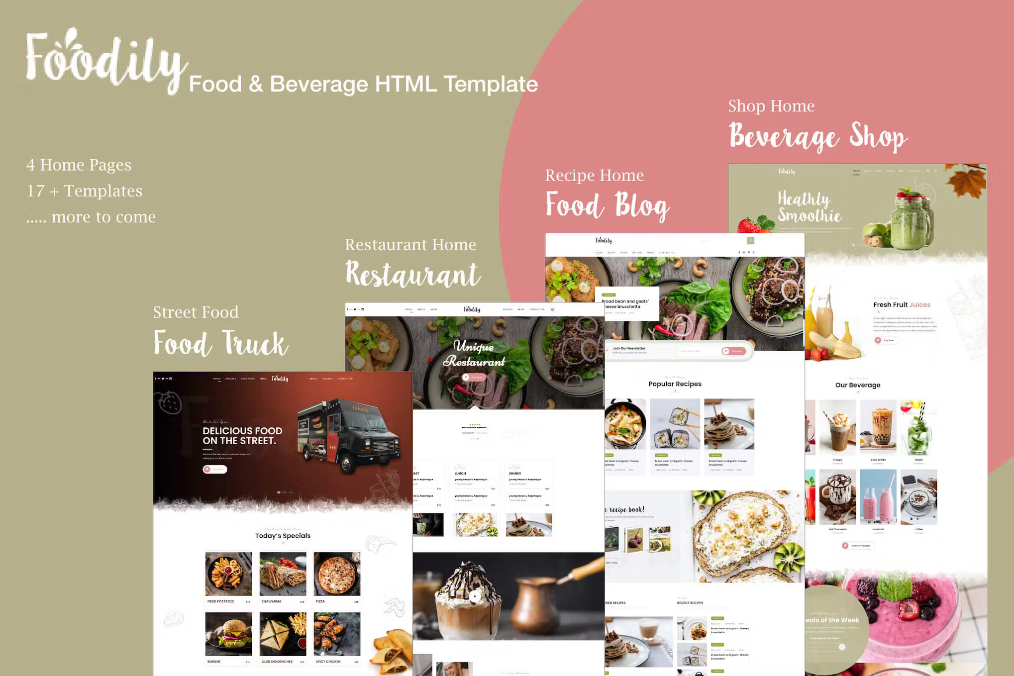 Foodily - 食品和饮料店 HTML模板