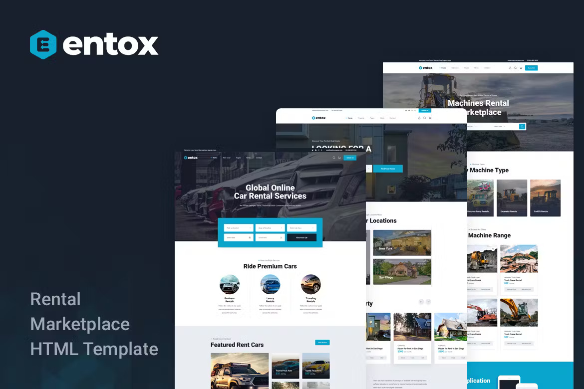Entox - 租赁市场 HTML 模板