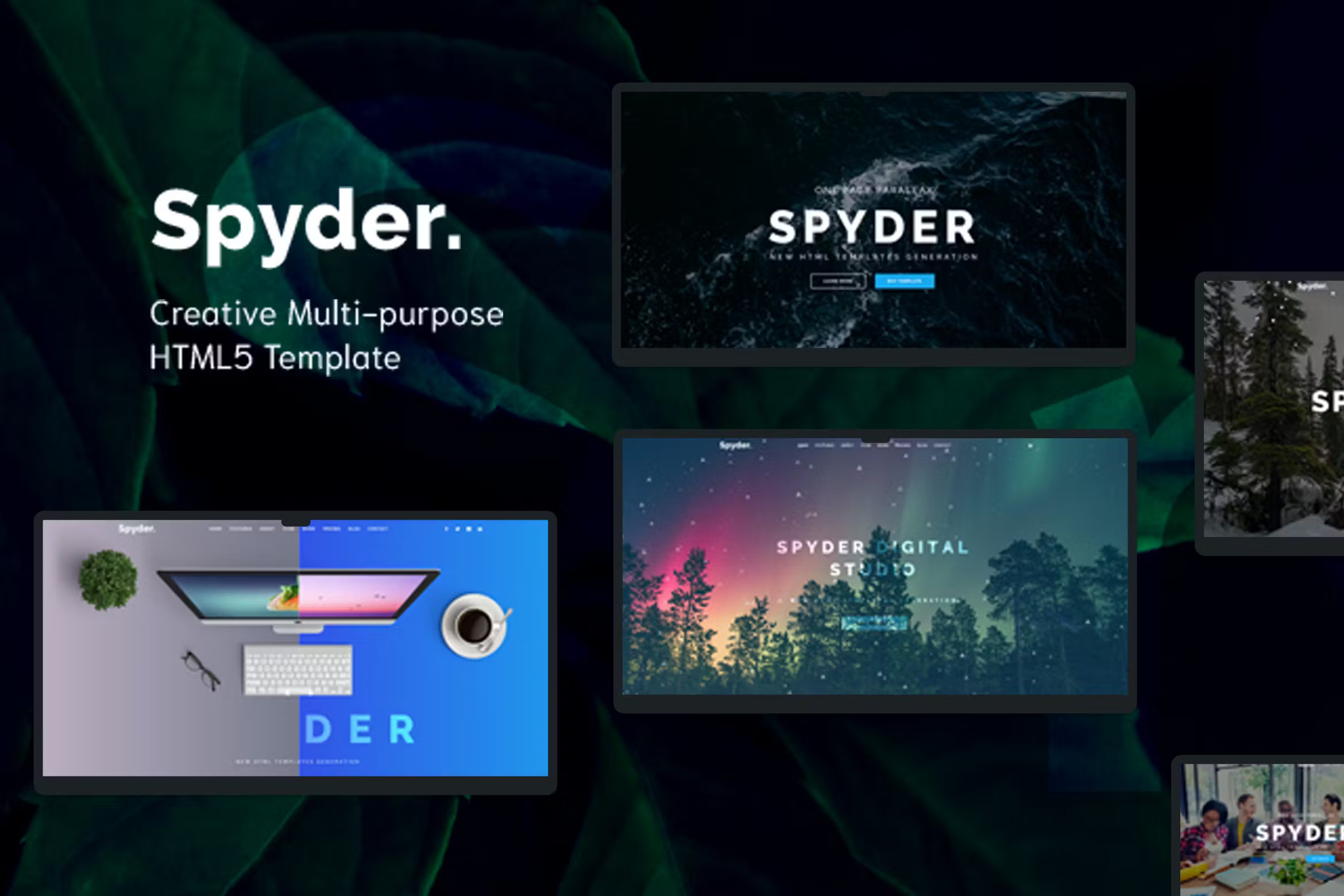 Spyder - 一页多用途 HTML 模板