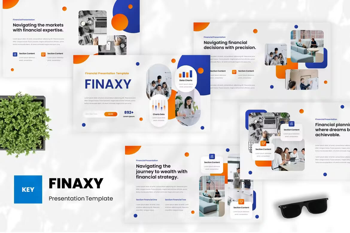 Finaxy - 金融主题演讲模板