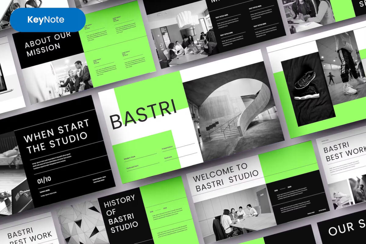 Bastri – 商业主题演讲模板