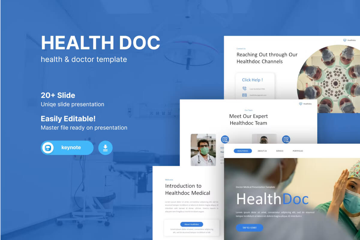 Health-Doc – 医学主题演讲模板