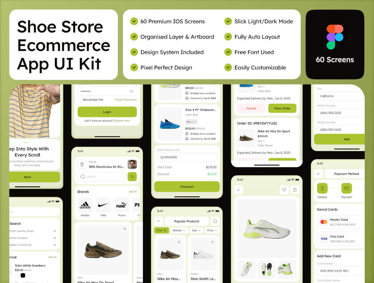 sneakX - 鞋店电商App UI Kit