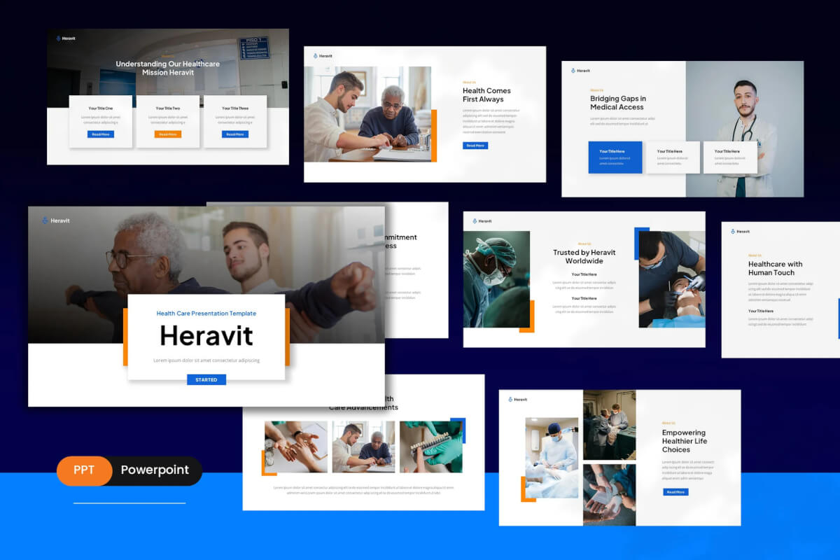 Heravit 医疗保健 PowerPoint 演示文稿