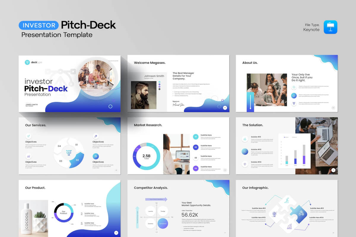 投资者推介演示文稿 Keynote 模板