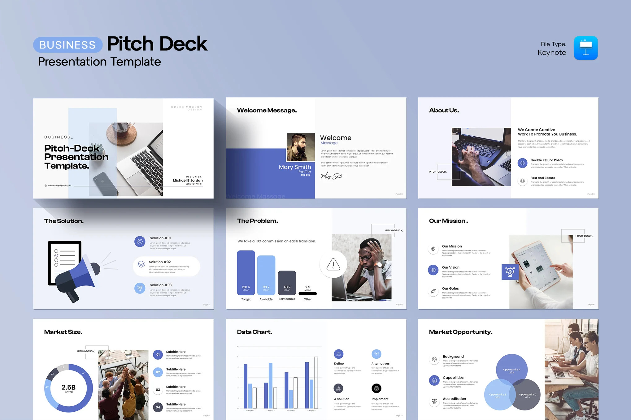 Keynote 商业宣传演示文稿模板