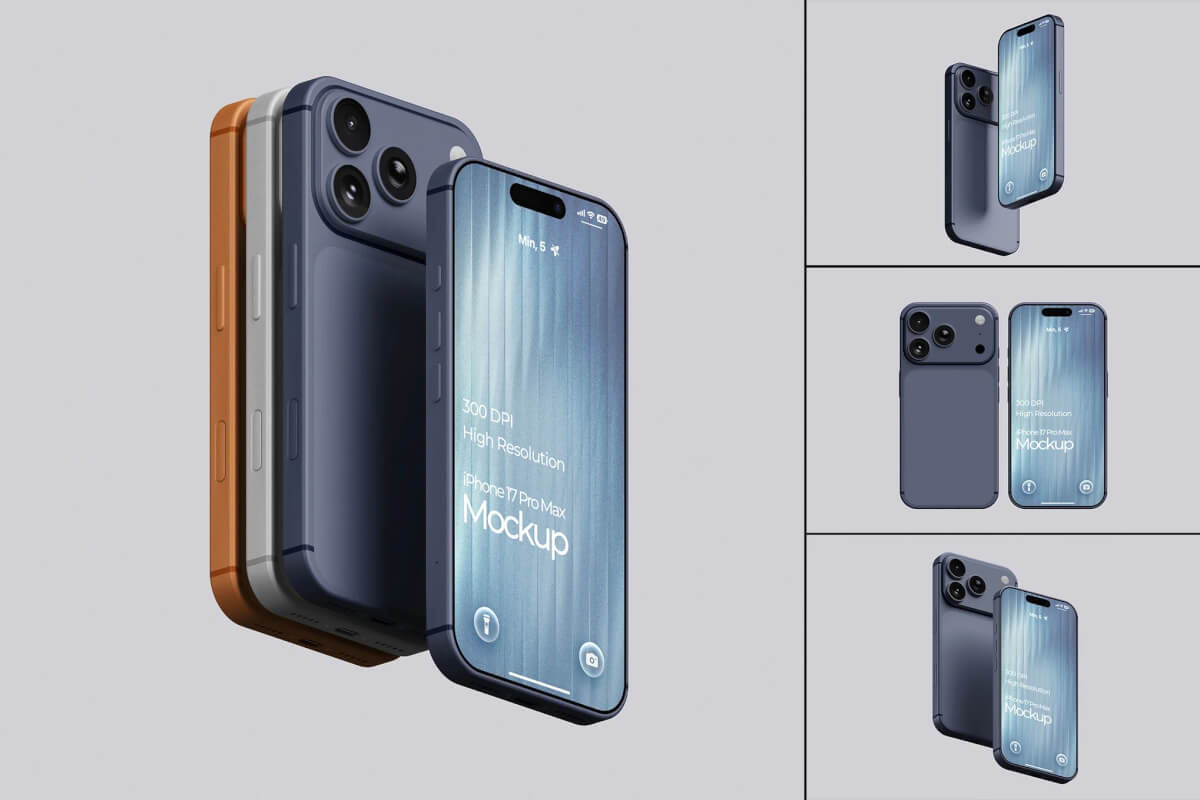 高分辨率 iPhone 17 Pro 模型