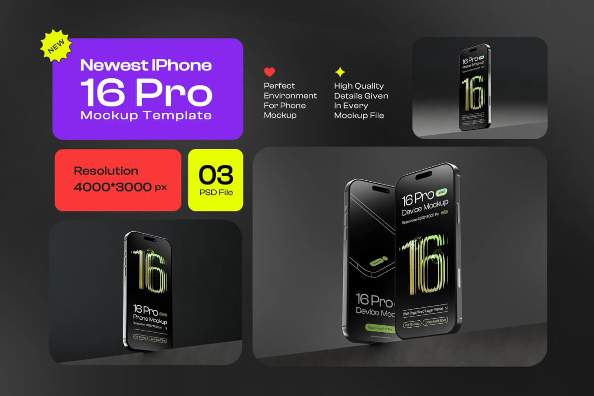 iPhone 16 Pro 模型套装