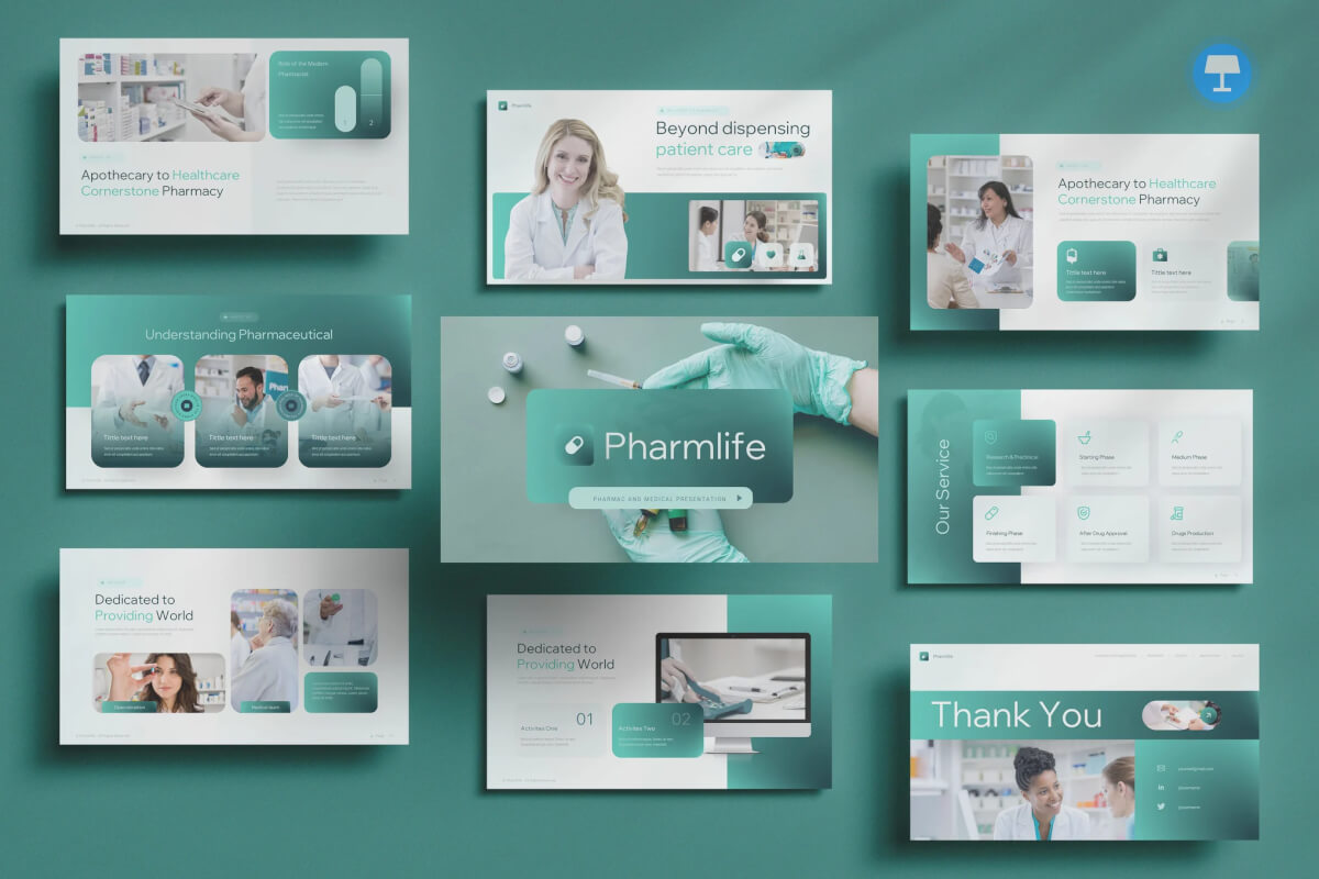 关于药学和医学的主题演讲Keynote模板