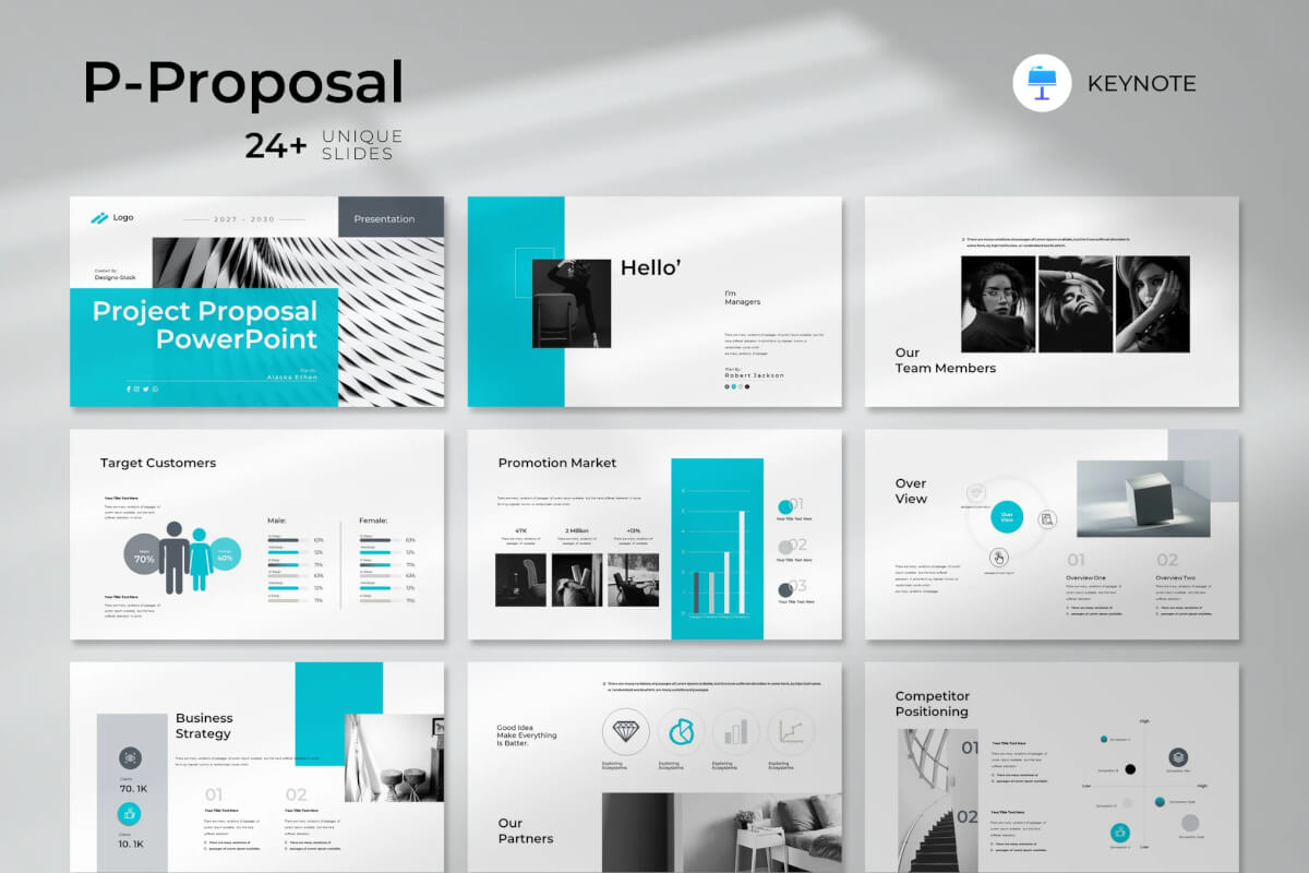 项目提案的主题演讲 Keynote 模板