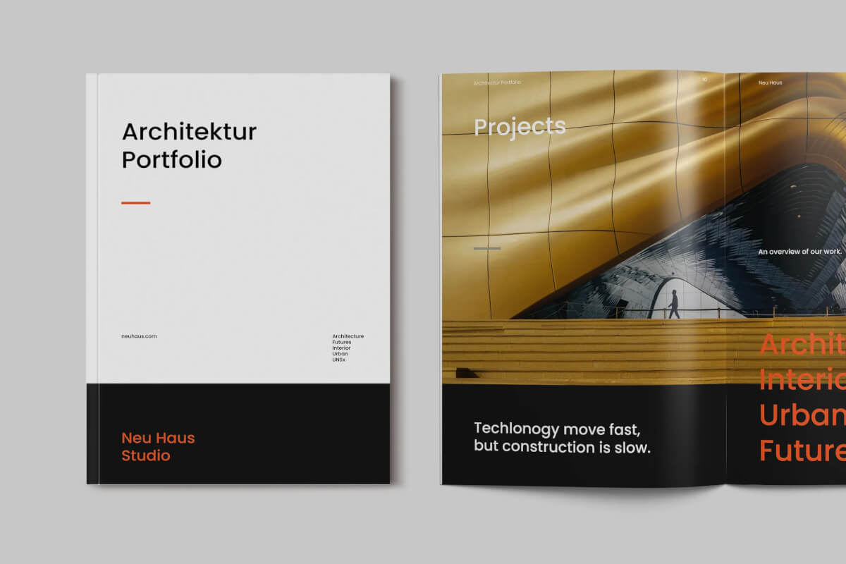 建筑作品集手册设计模板